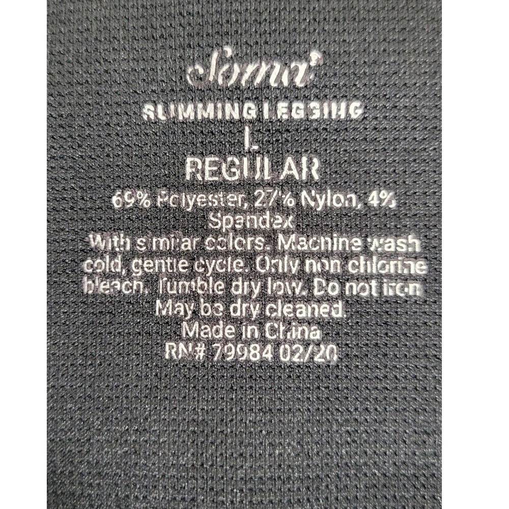 Soma Women's Black Slimming Leggings High Waist Regular‎ Size L Travel Pants - Picture 5 of 9